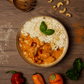 Veganes Gemüsecurry mit Cashewkernen und Reis