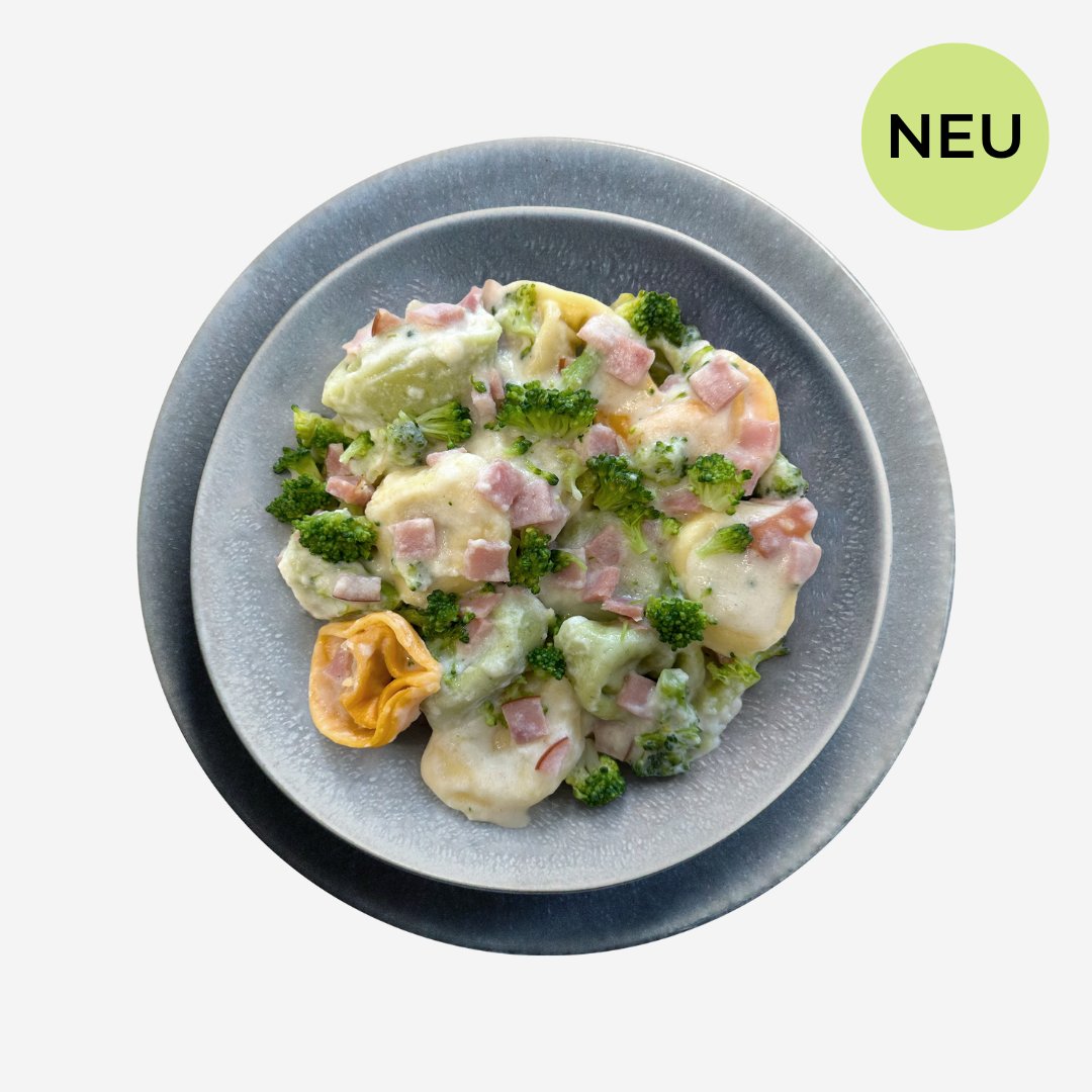 Cremige Ofen-Tortellini mit Rindfleischfüllung
