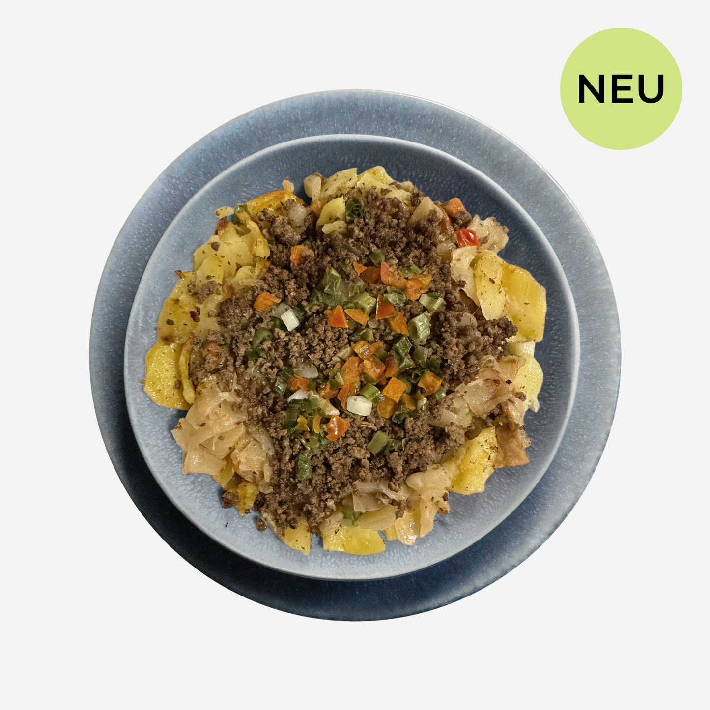 Erdäpfel-Gröstl mit Faschiertem und Kraut