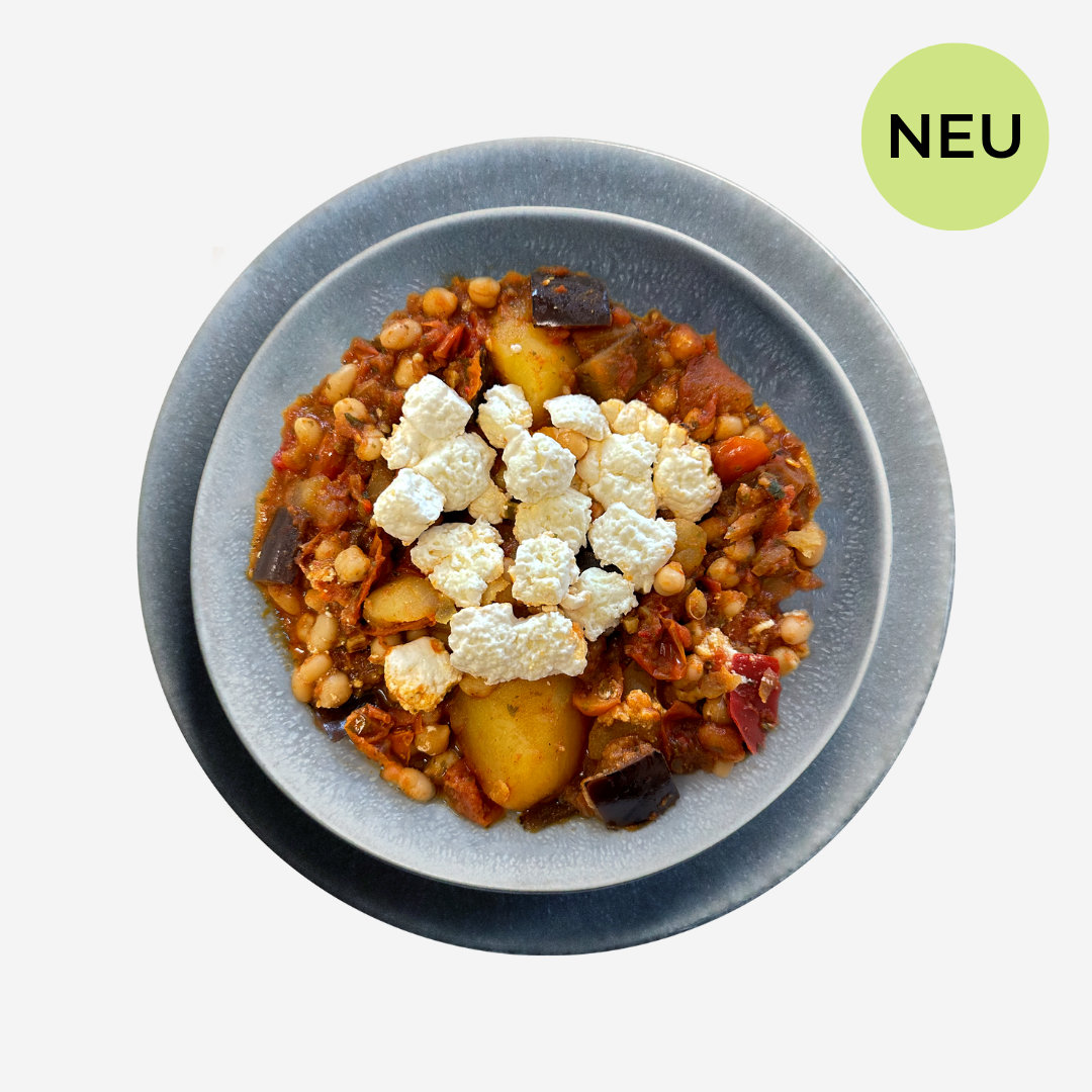 Orientalische Gemüsepfanne mit Feta